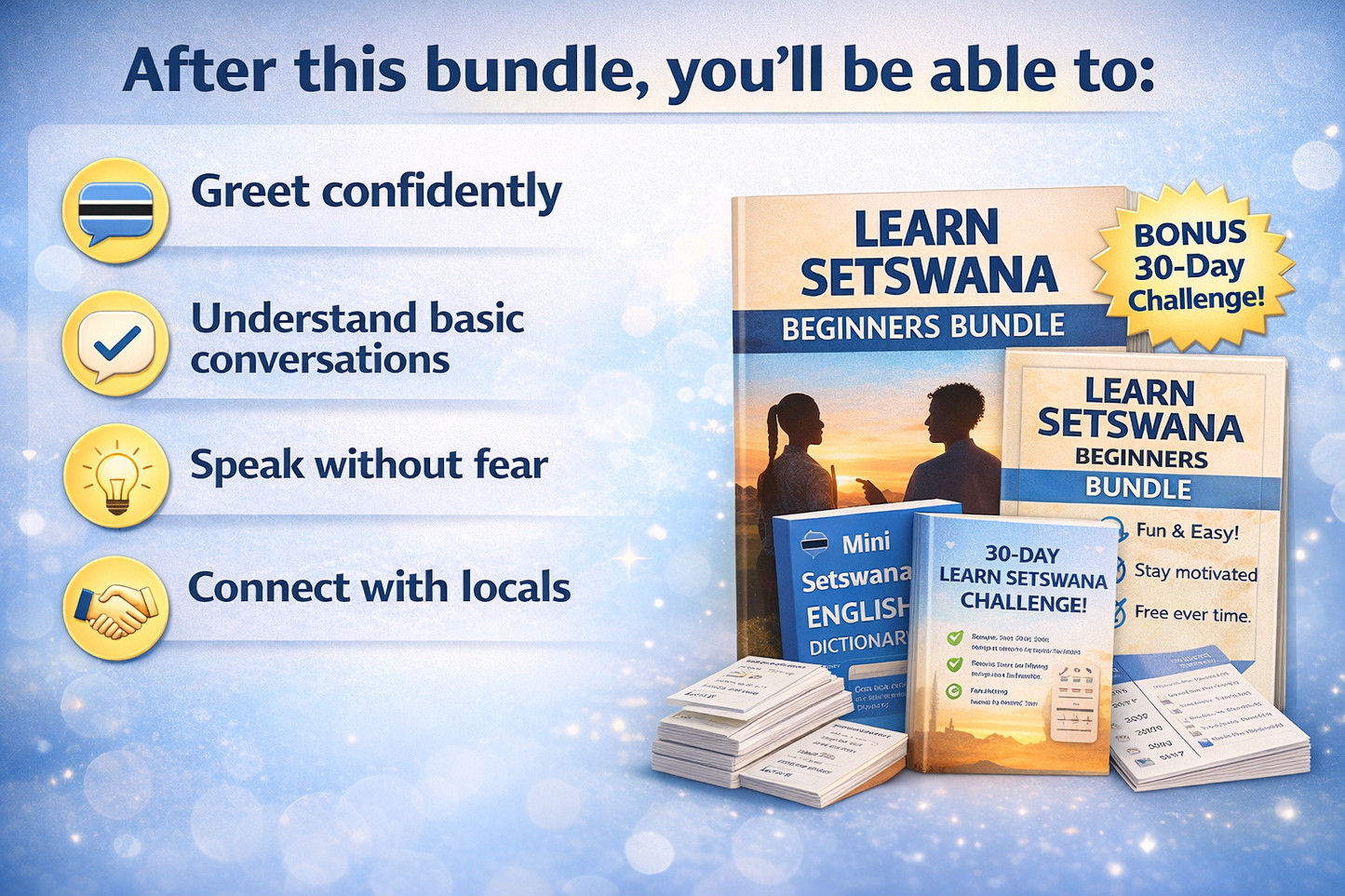 Learn Setswana Beginner’s Bundle