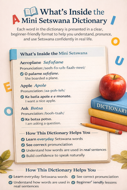 Learn Setswana Beginner’s Bundle