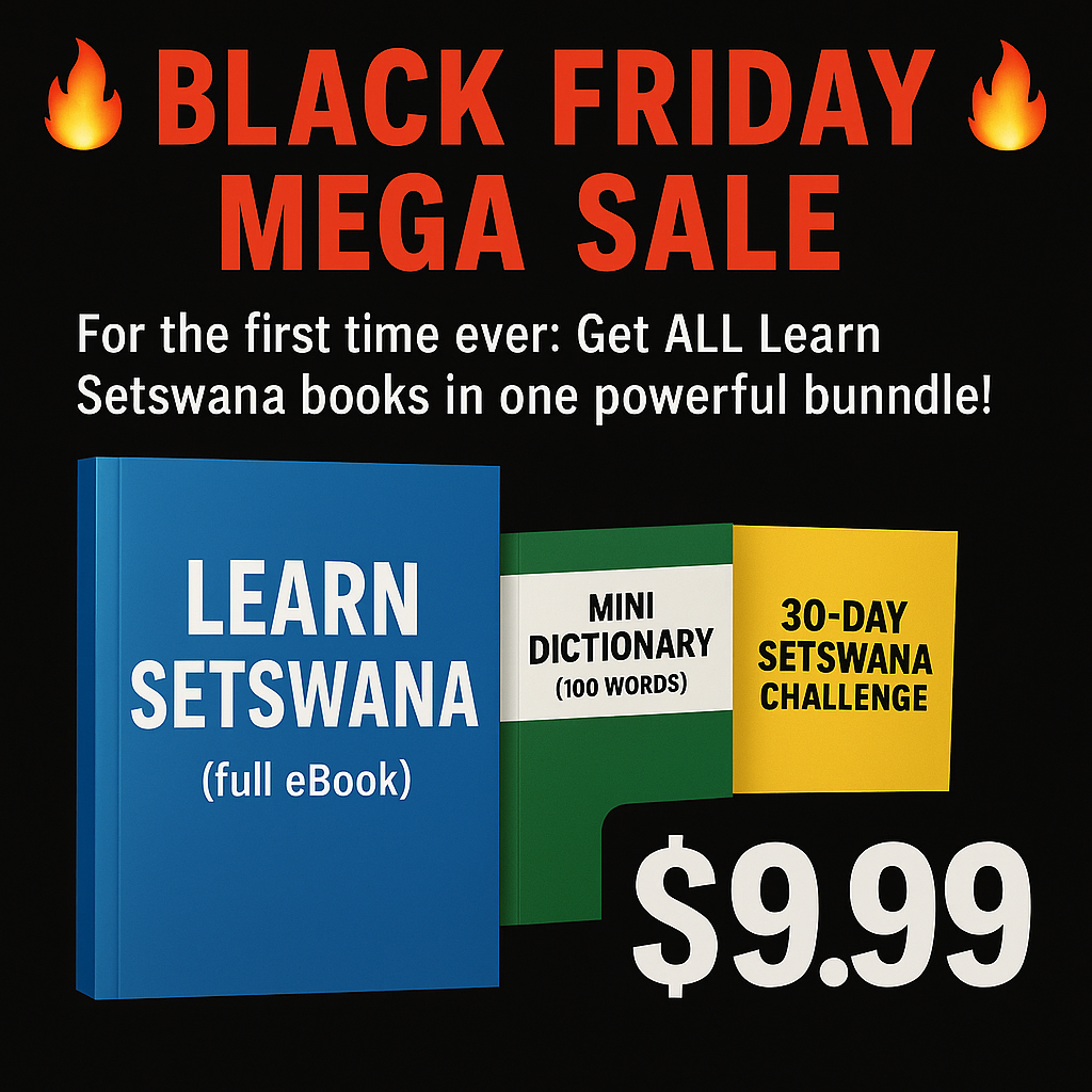 Black Friday Learn Setswana Mega Bundle